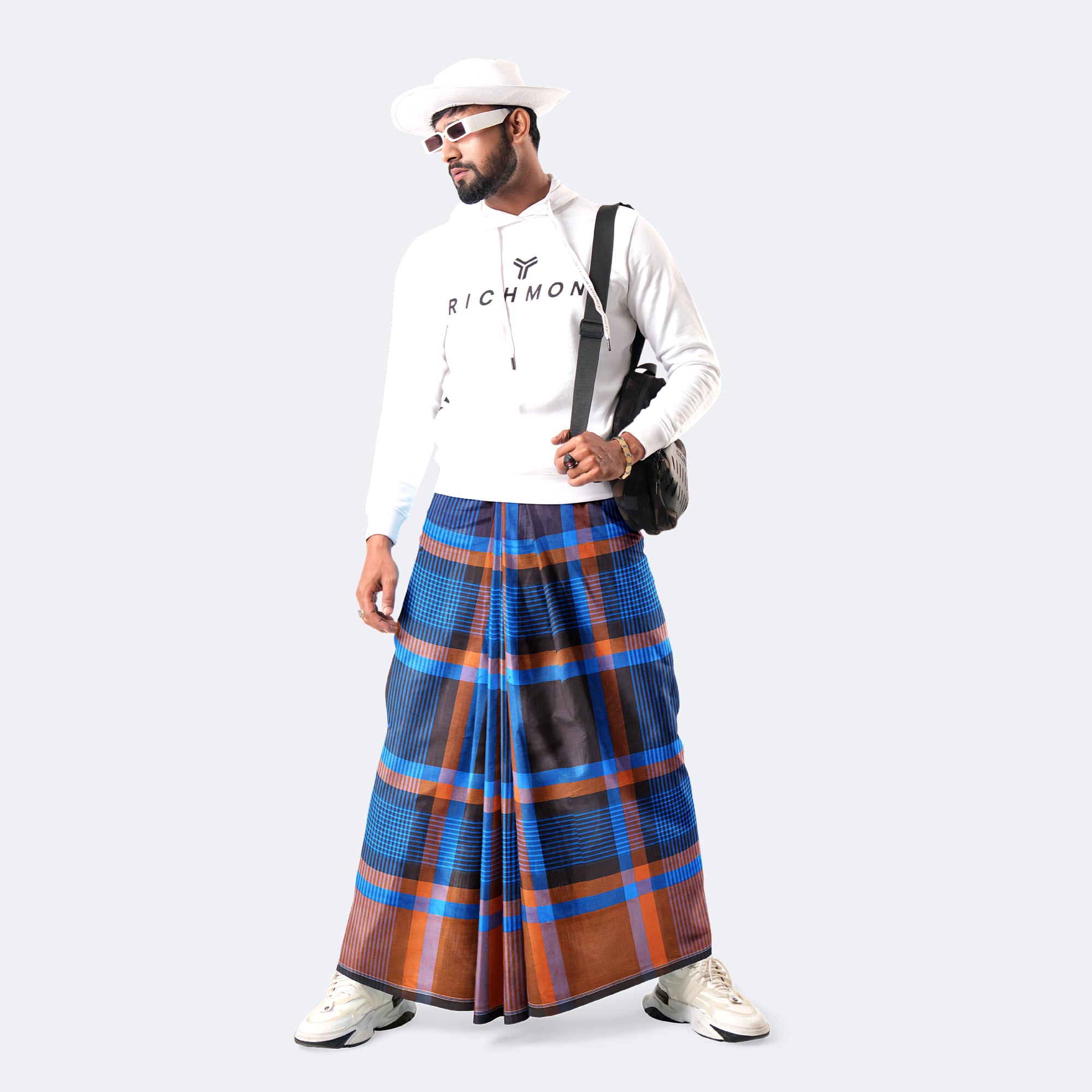 Men’s Soft Stripe Pattern Cotton Lungi - High Choice